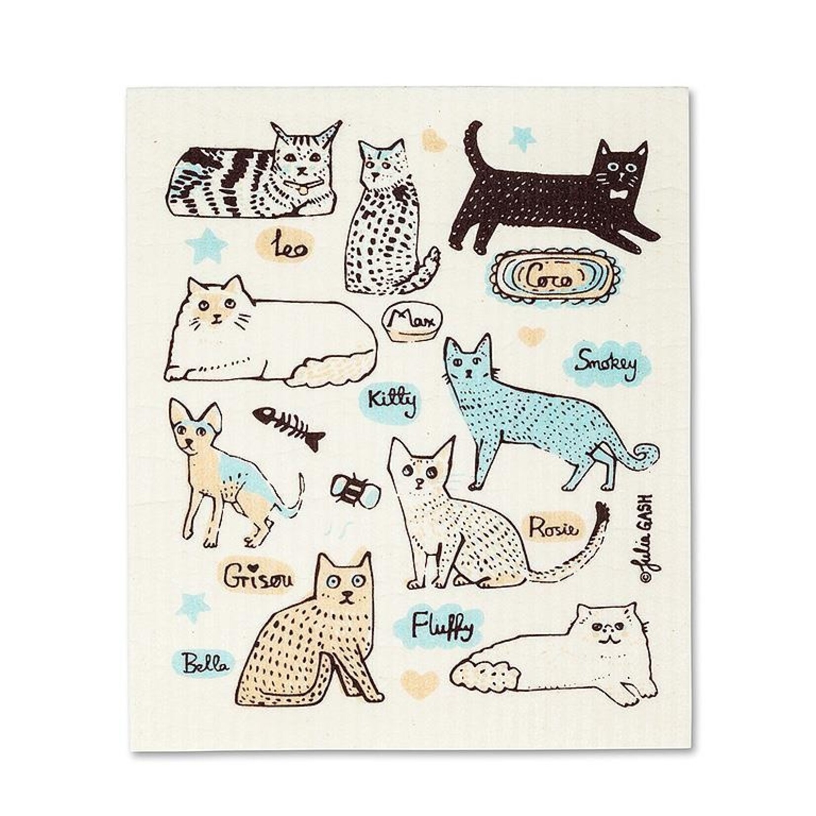 Abbott Cat Names Dishcloth