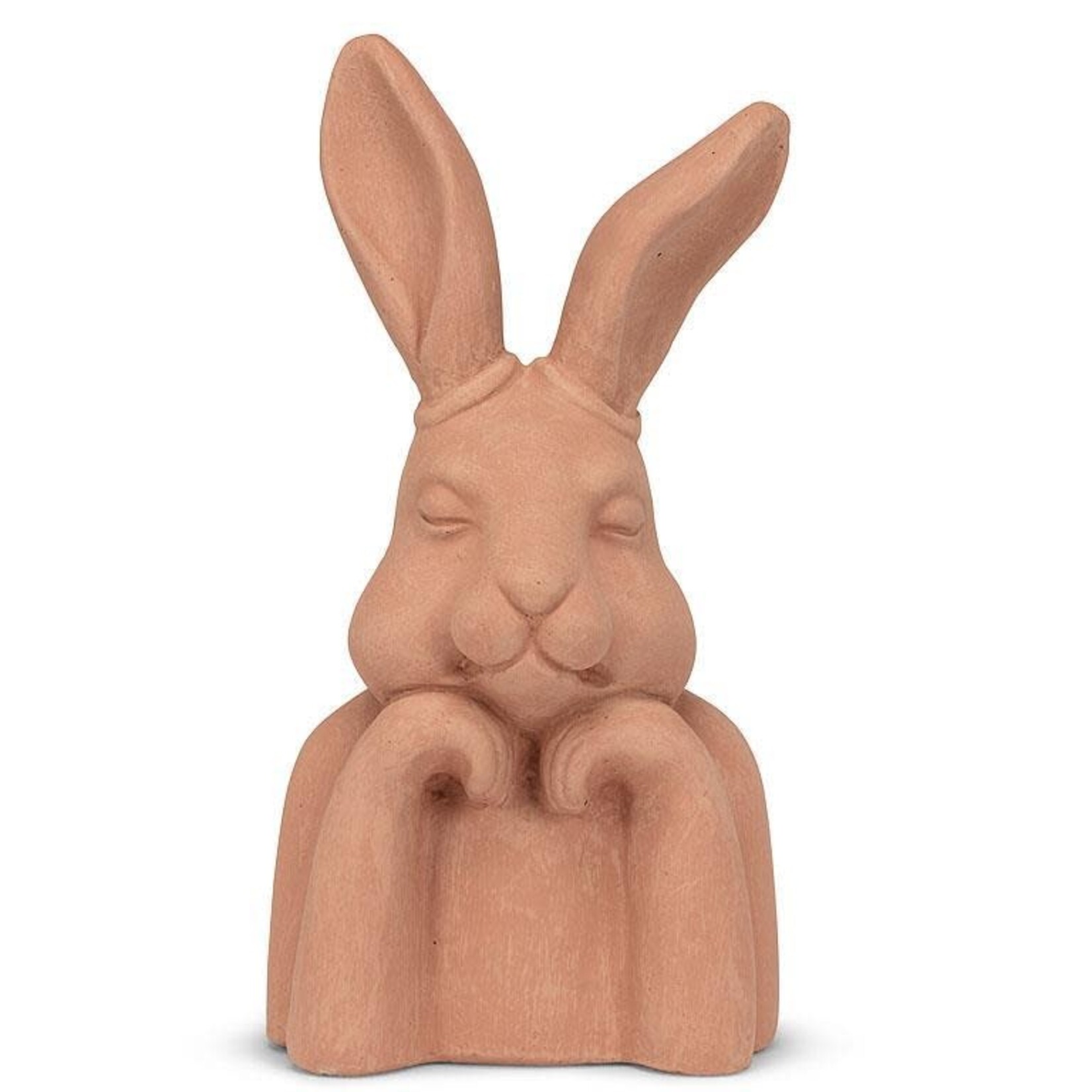 Abbott Pondering Terracotta Rabbit - 10.5"