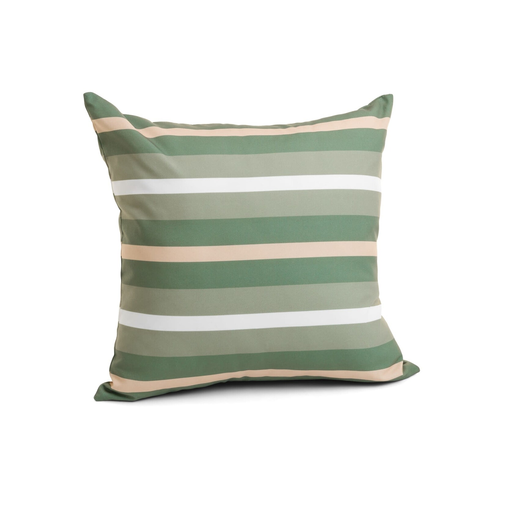 Pine Centre Outdoor Green Stripe Cushion - 18"x18"