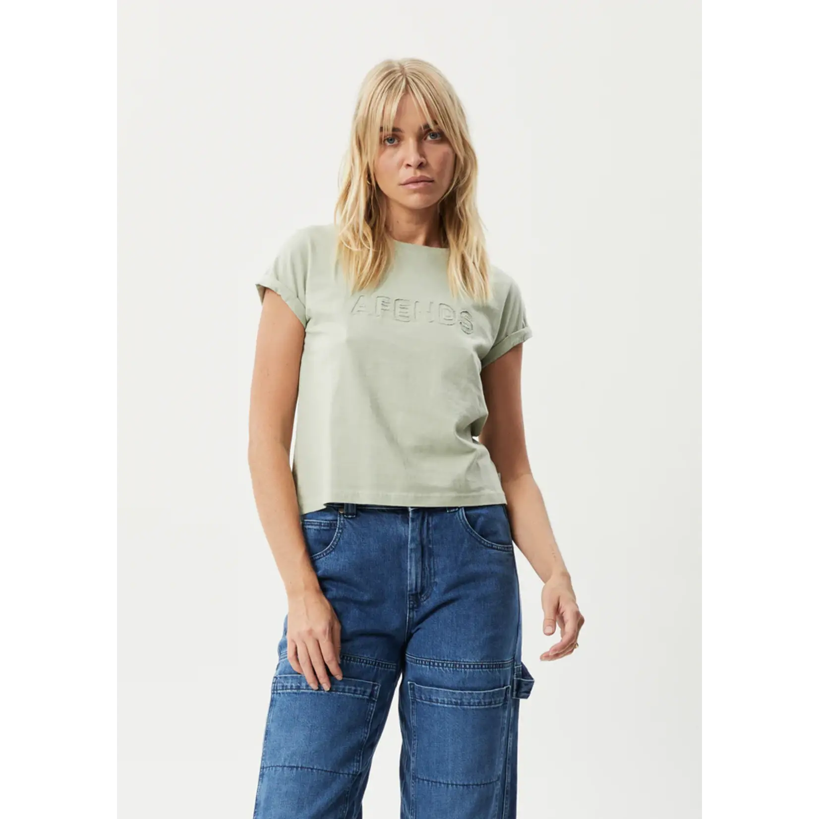 Afends Cutback Roll Cuff Tee