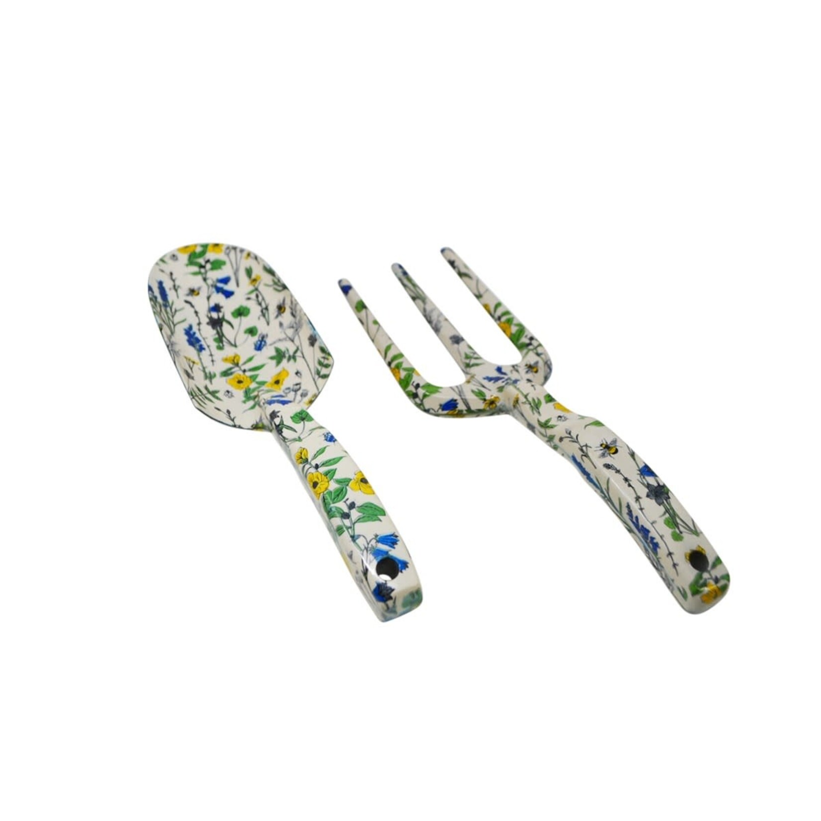 Blue Floral Garden Tool Set