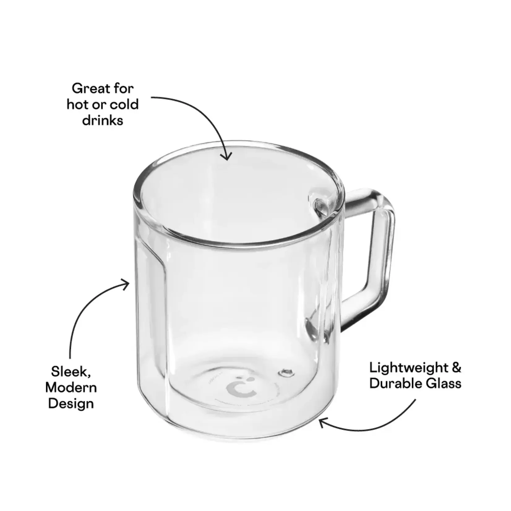 corkcicle Glass Mugs - 2 pack