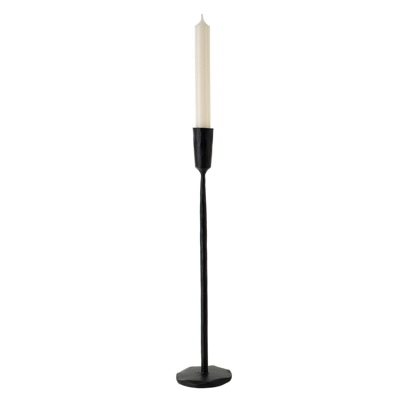 Indaba Luna Forged Candleholder - Black - Large