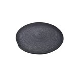 Black Round Placemat