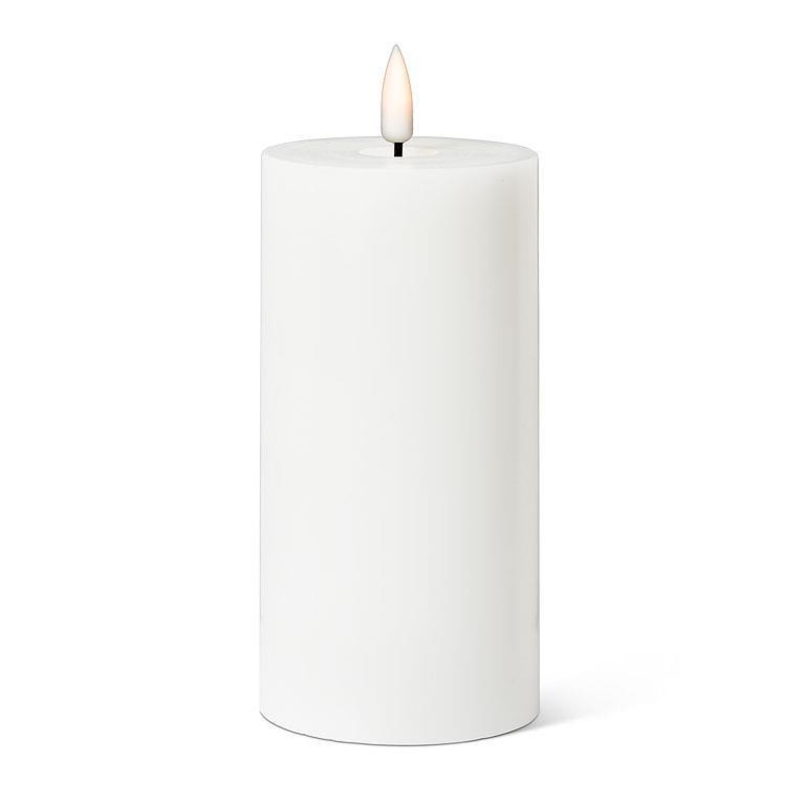 Abbott White LED Pillar Candle - 3"x6"