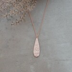 Glee Jewelry Teardrop Necklace - Rose Gold