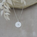 Glee Jewelry Lone Medallion Necklace - Silver