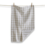 Classic Doublecloth Tea Towel - White/Sage Check