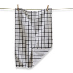 Classic Doublecloth Tea Towel - Black Check