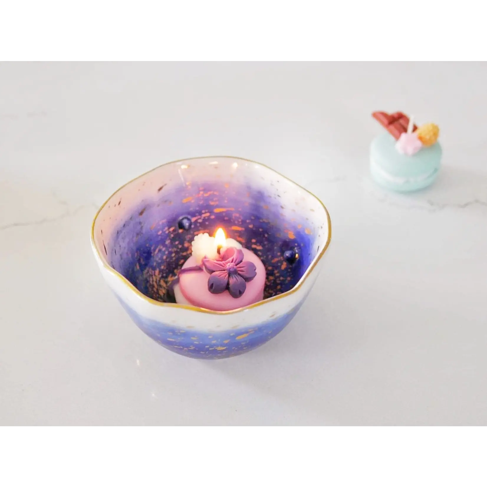 zoet studio Macaron Dessert Candle - Set/3