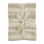 Indaba Cabana Stripe Tea Towels - S/2 - Sand