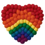 Torre & Tagus Multicolour Heart Trivet