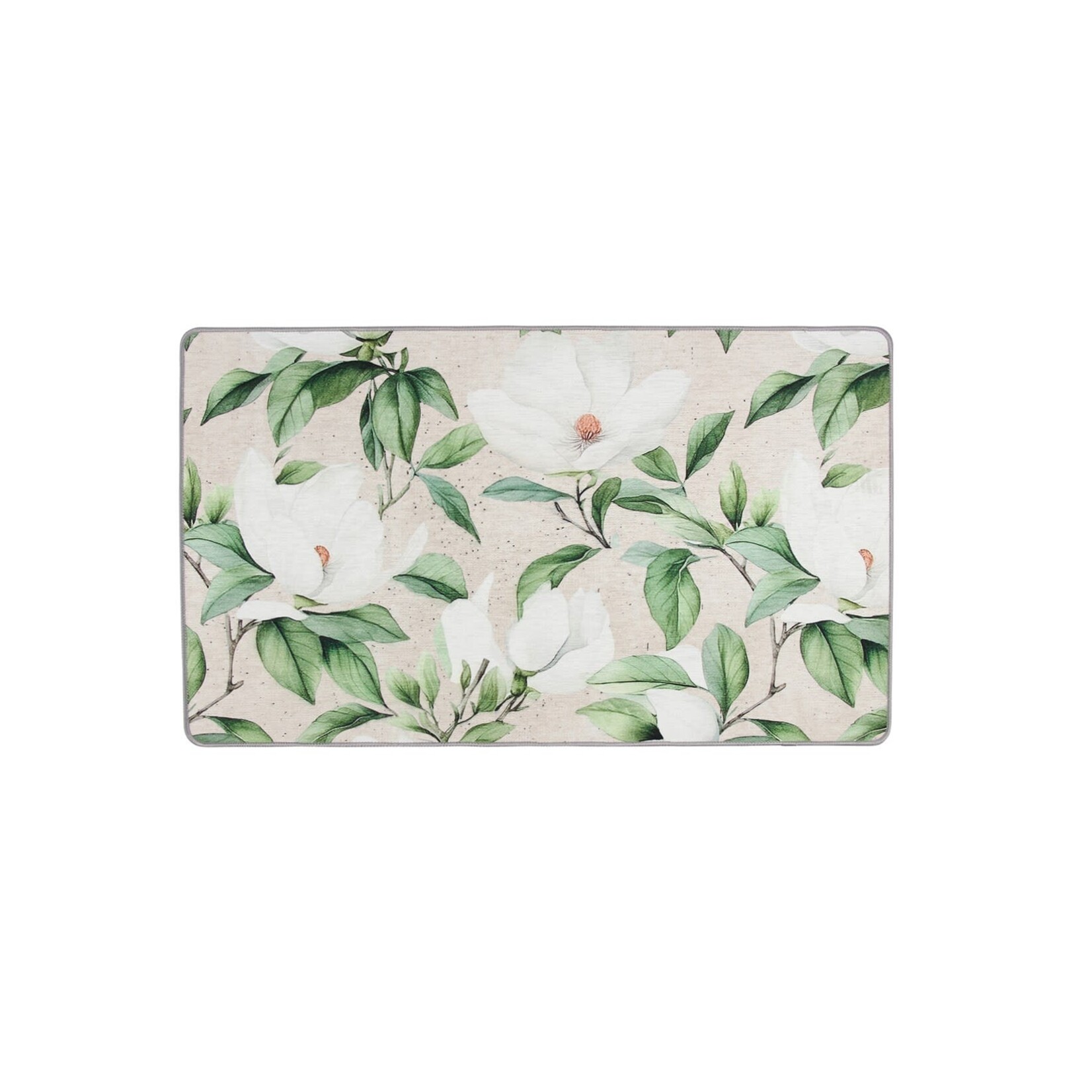 Harman White Blossom Washable Mat - 17"x30"