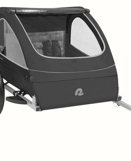 Rover Bike Trailer Double Child Black