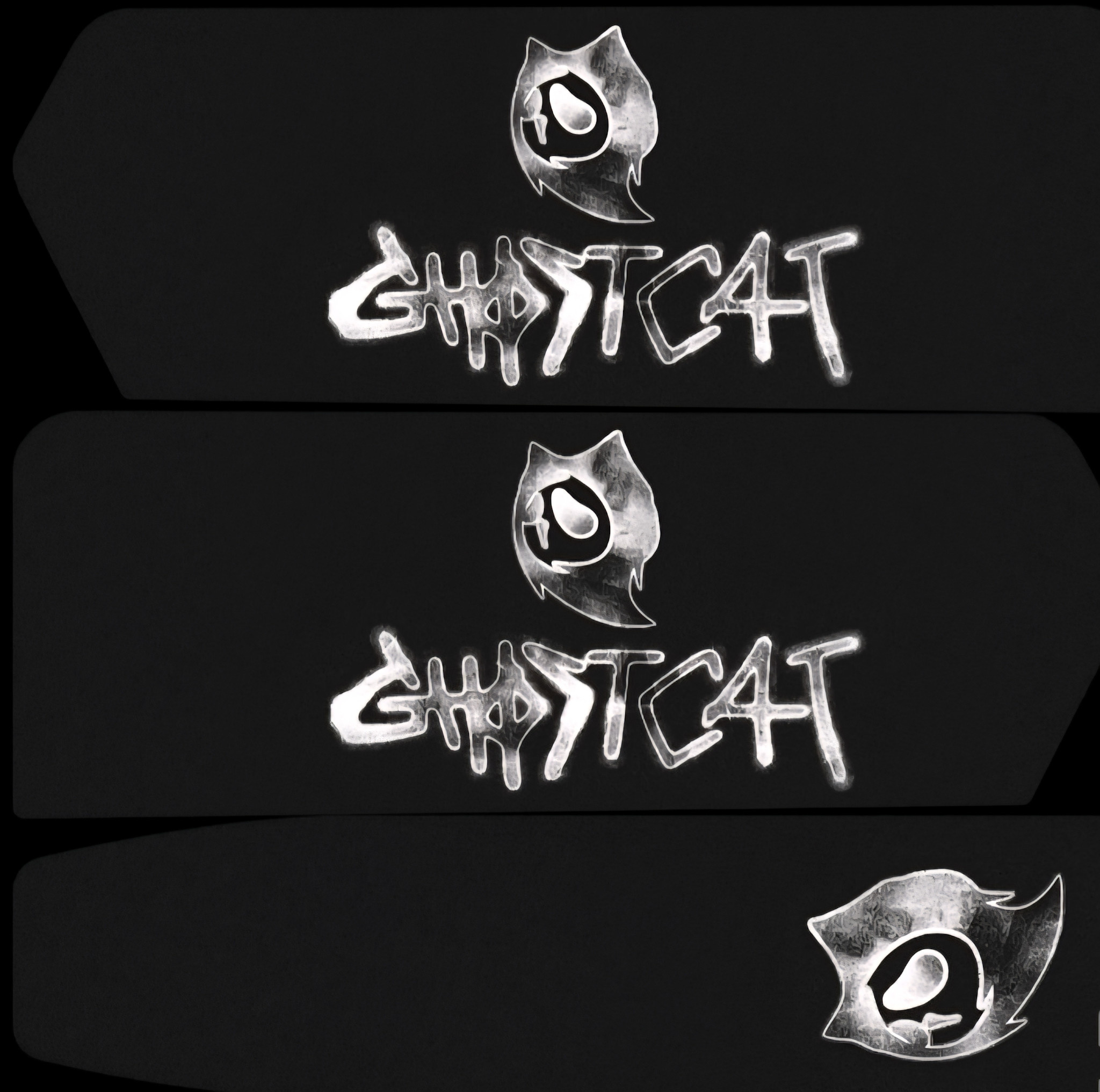 Ghostcat Battery Decals