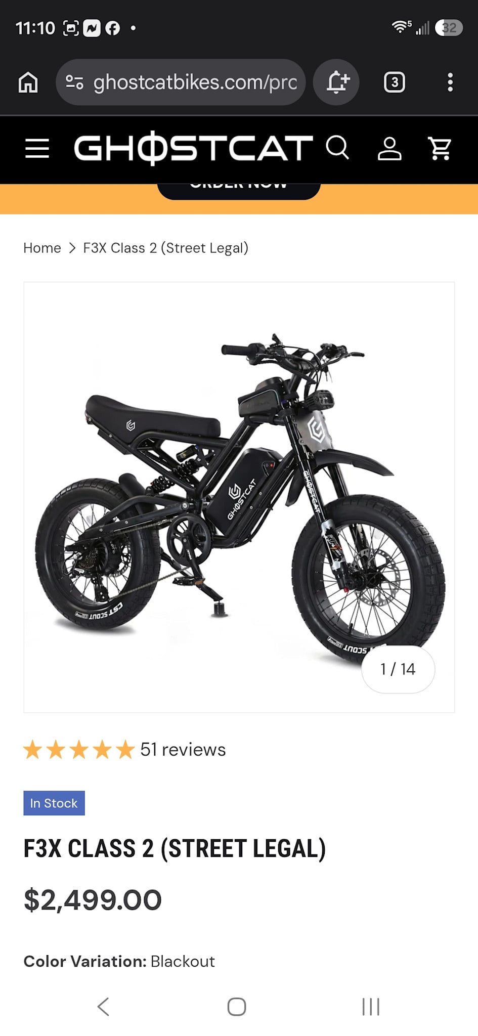 Ghostcat F3X Class 2 Blackout