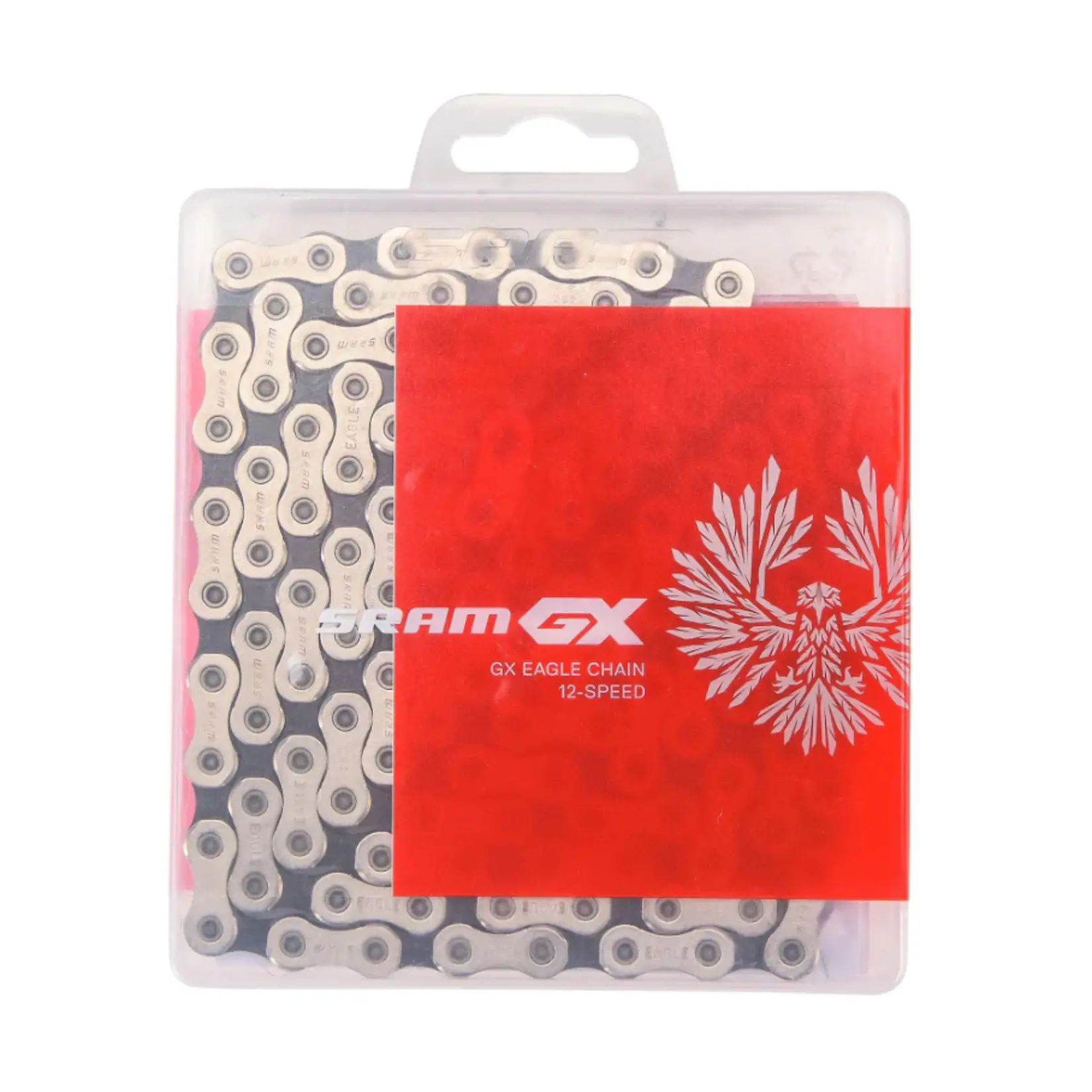 SRAM SRAM GX Eagle 12-Speed Chain 126 Links With PowerLock Masterlink Silver/Gray 12spd