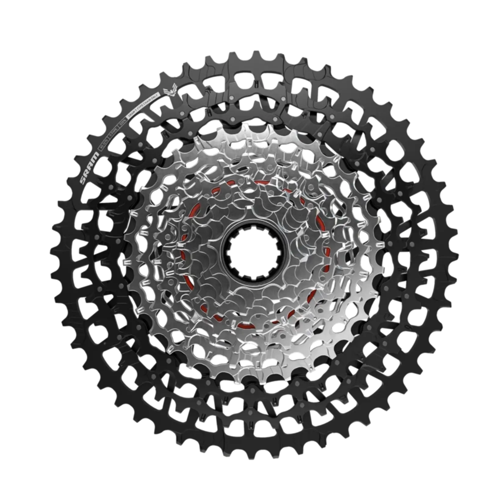 SRAM SRAM, XS-1275 GX Eagle T-Type, Cassette, Silver, Speed: 12, 10-52T