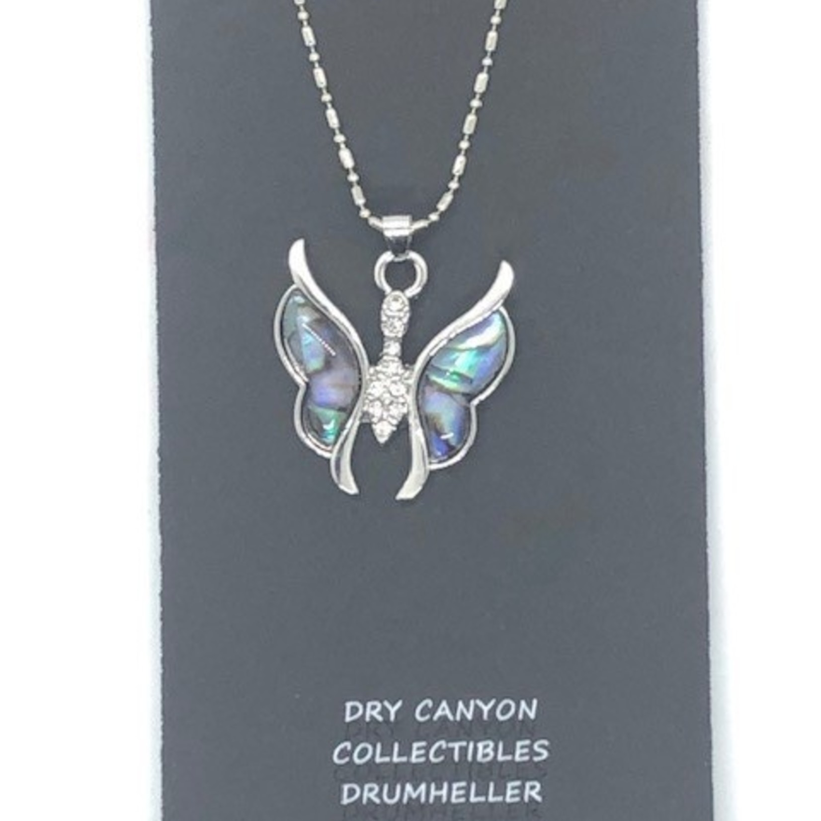 KC Gifts Abalone Necklace Butterfly WBA051