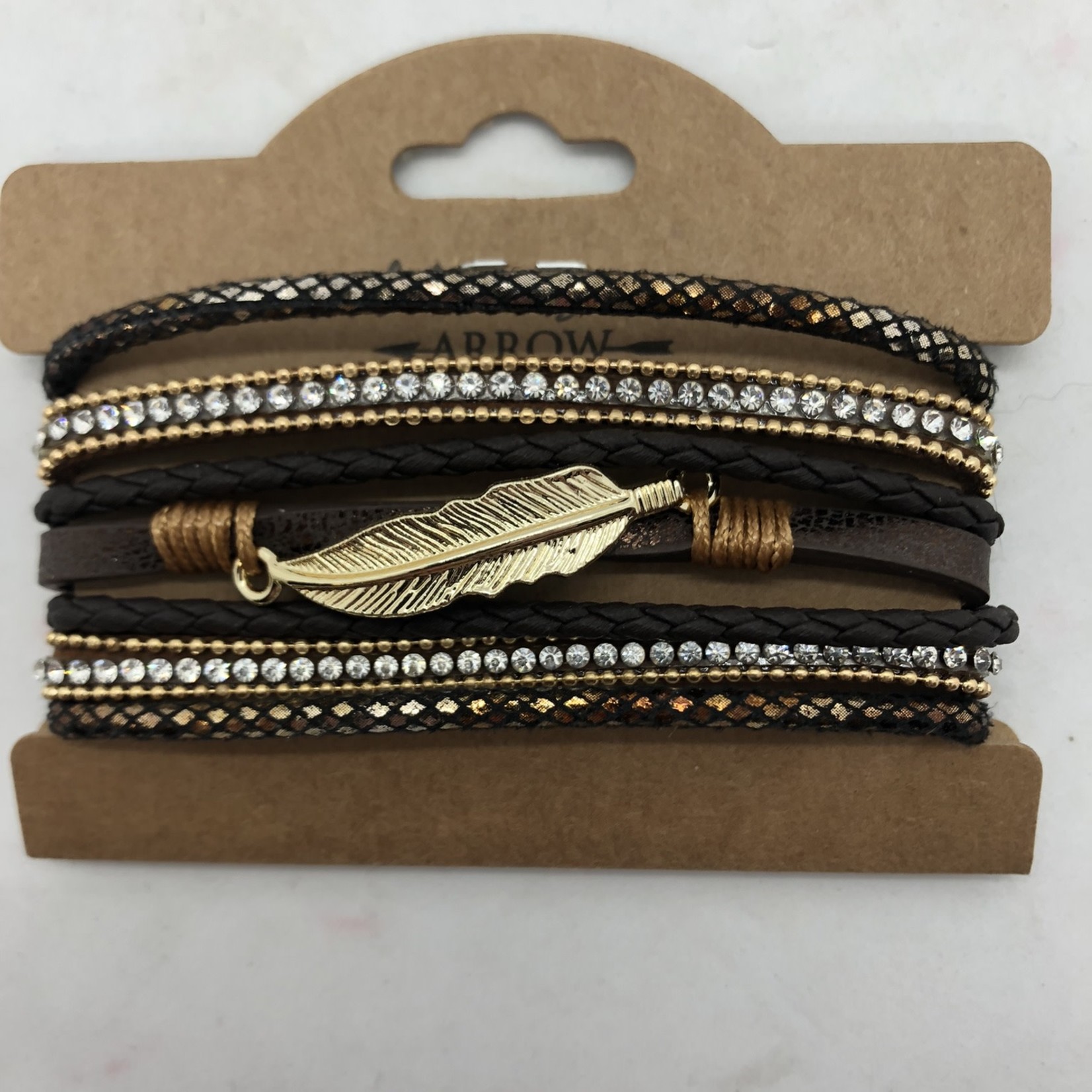 KC Gifts Bracelet Wrap Feather WXA463