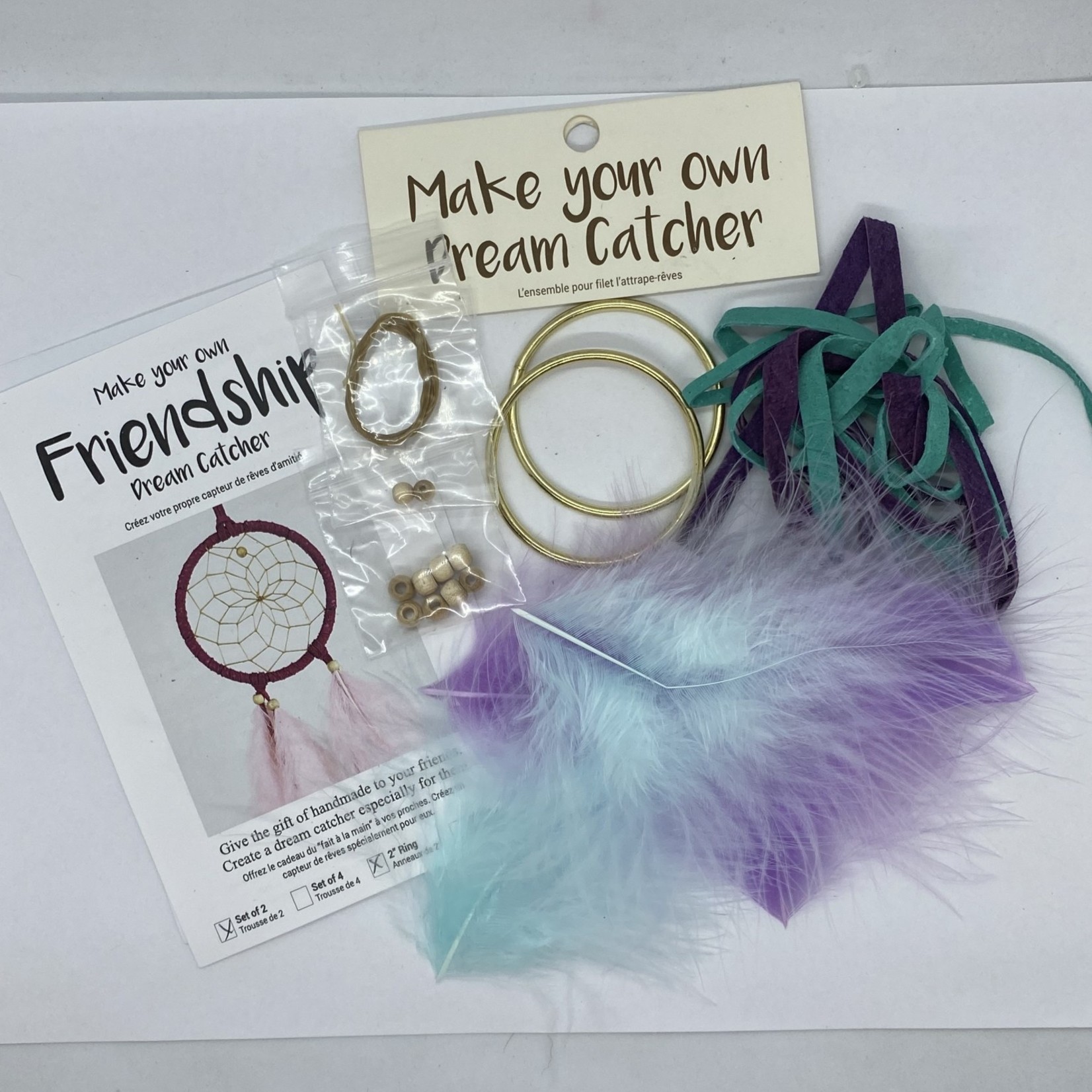 Monague Native DC Kit - Set of 2 - 2" Friendship Dreamcatcher Kit Colour
