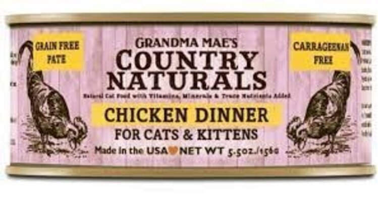Grandma Mae'sCountry Naturals CN Grain Free Cat/kit Pat 5.5oz