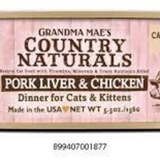 Grandma Mae'sCountry Naturals CN Grain Free Cat/Kit Prk/C 5.5