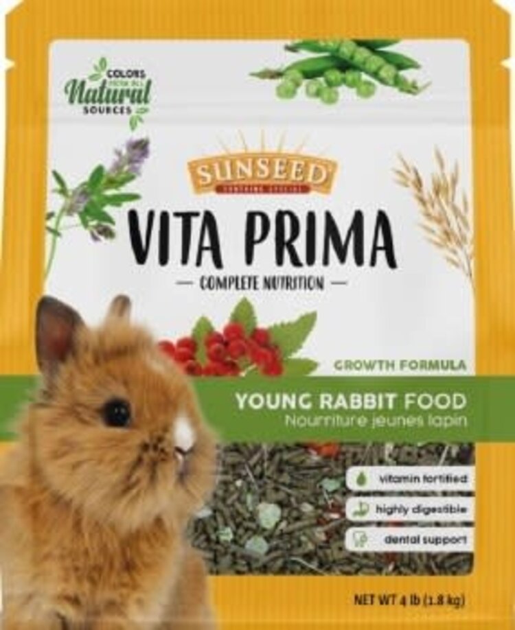 SUNSEED VITA PRIMA YOUNG RABBIT FOOD 4 LB