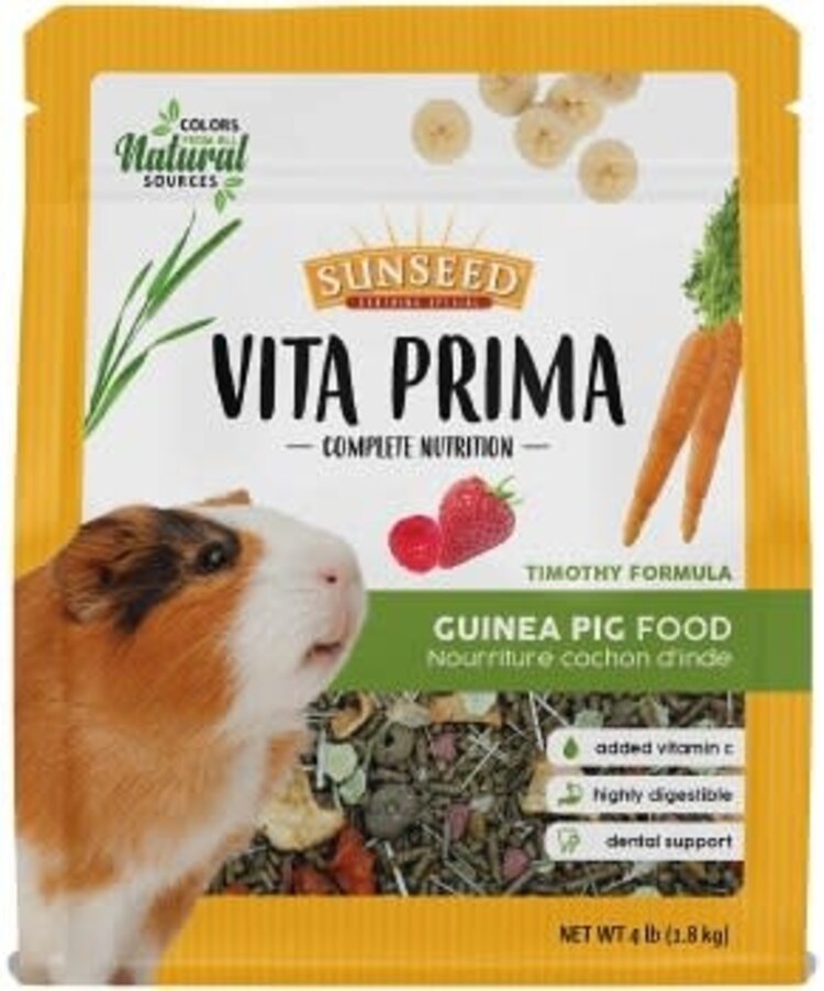 SUNSEED VITA PRIMA GUINEA PIG FOOD 4 LB