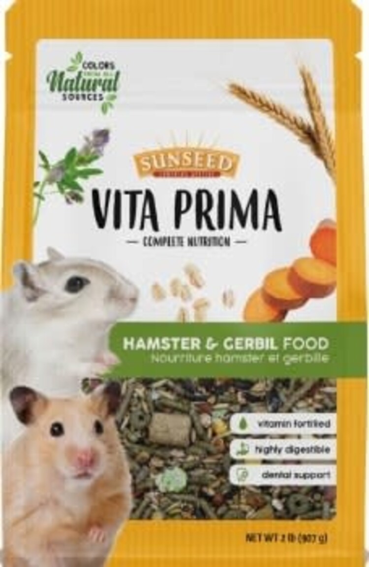 SUNSEED VITA PRIMA HAMSTER & GERBIL FOOD 2 LB
