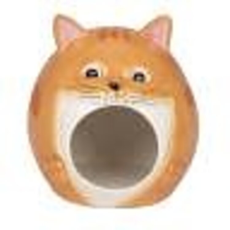 ware TABBY CAT HAMSTER HIDEOUT CERAMIC