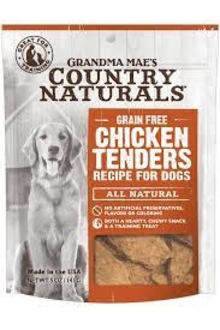 GRANDMA MAE S COUNTRY NAT CN CHICKEN TENDERS DOG TREATS 5