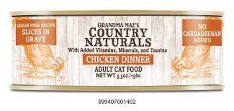 GRANDMA MAE'S COUNTRY NATURALS Counrty Nat. Can Cat Chicken 5.