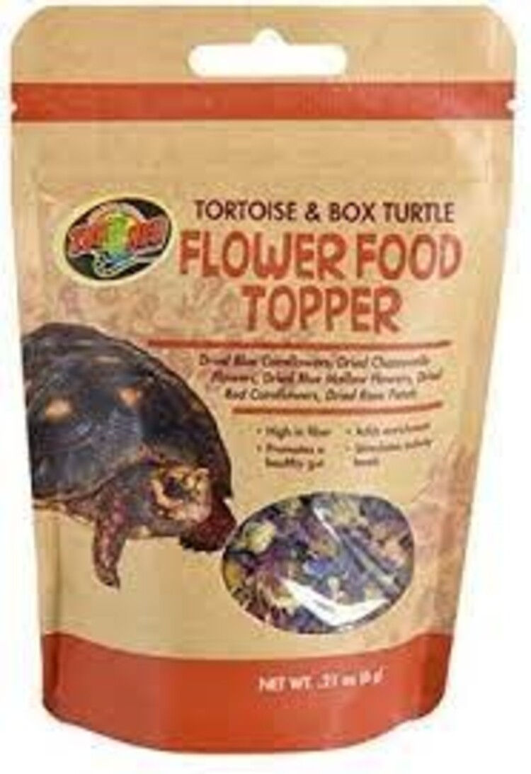 ZOO MED TORTOISE & BOX TURTLE FLOWER FOOD TOPPER .21 OZ