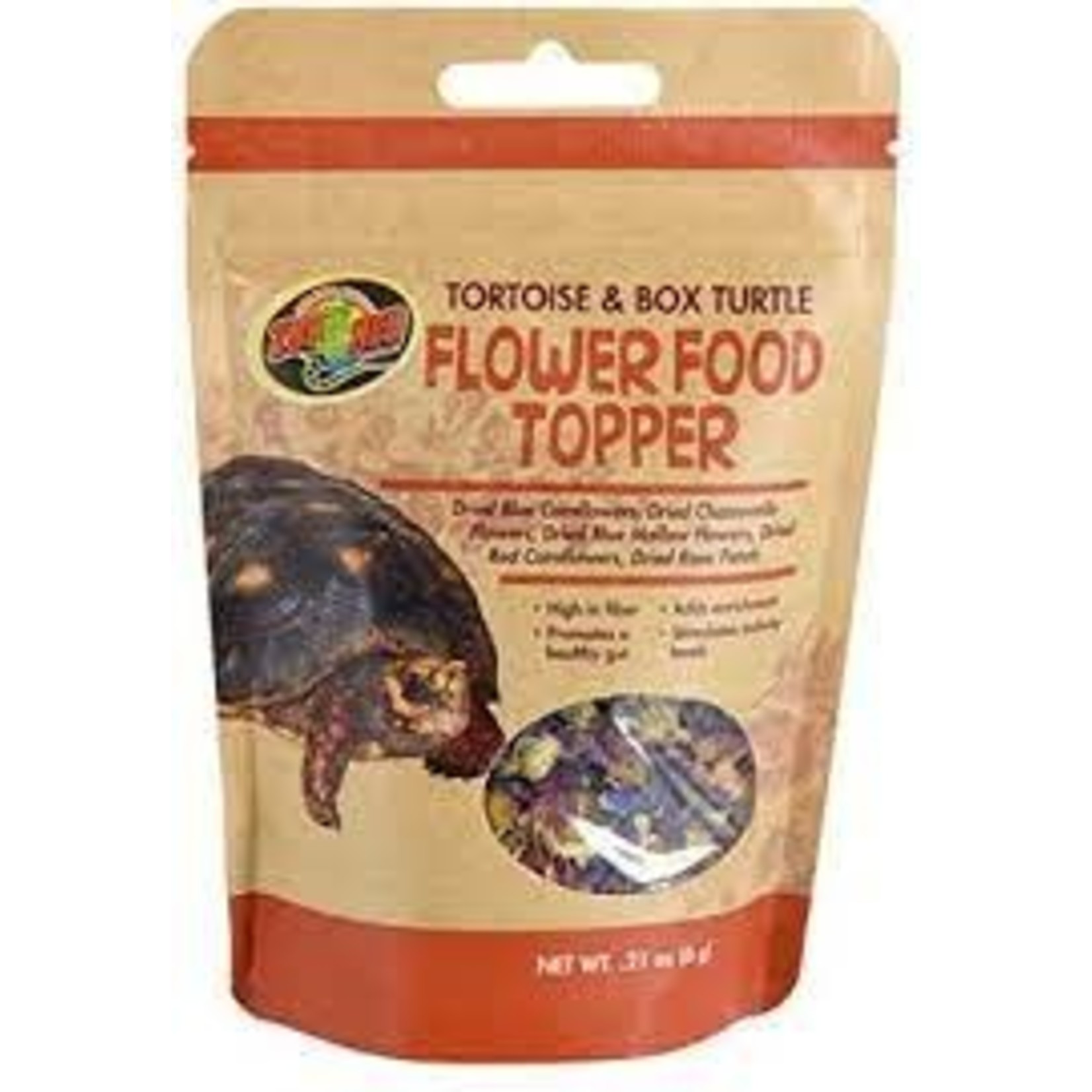 ZOO MED TORTOISE & BOX TURTLE FLOWER FOOD TOPPER .21 OZ