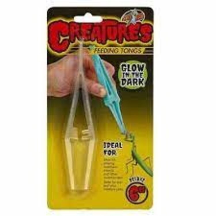 ZOO MED CREATURES FEEDING TONGS 6 IN