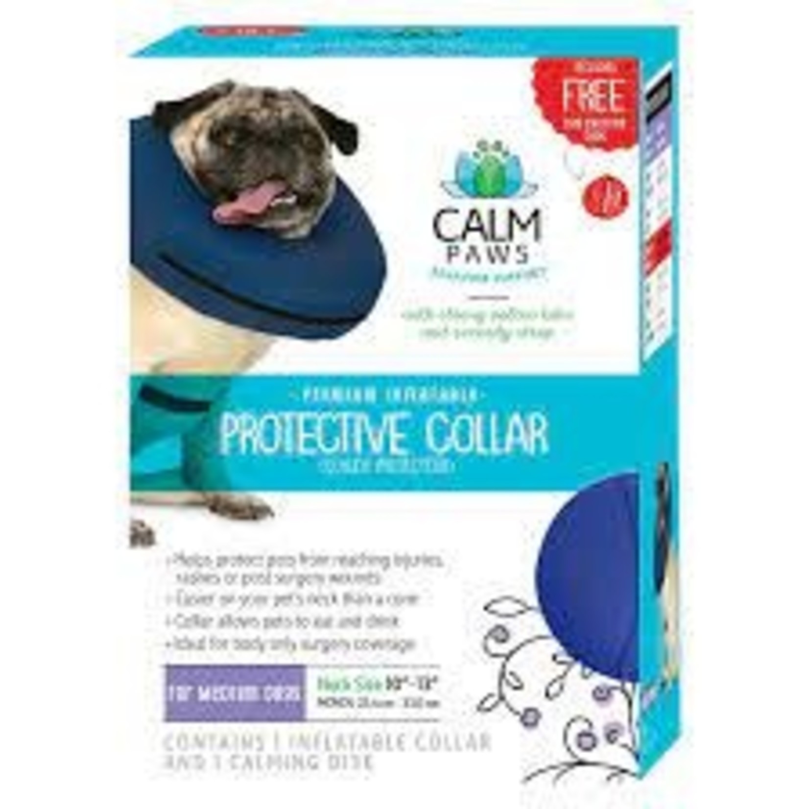 Acorn PROTECTIVE INFLATABLE COLLAR W/DOG CALMING DISK Small