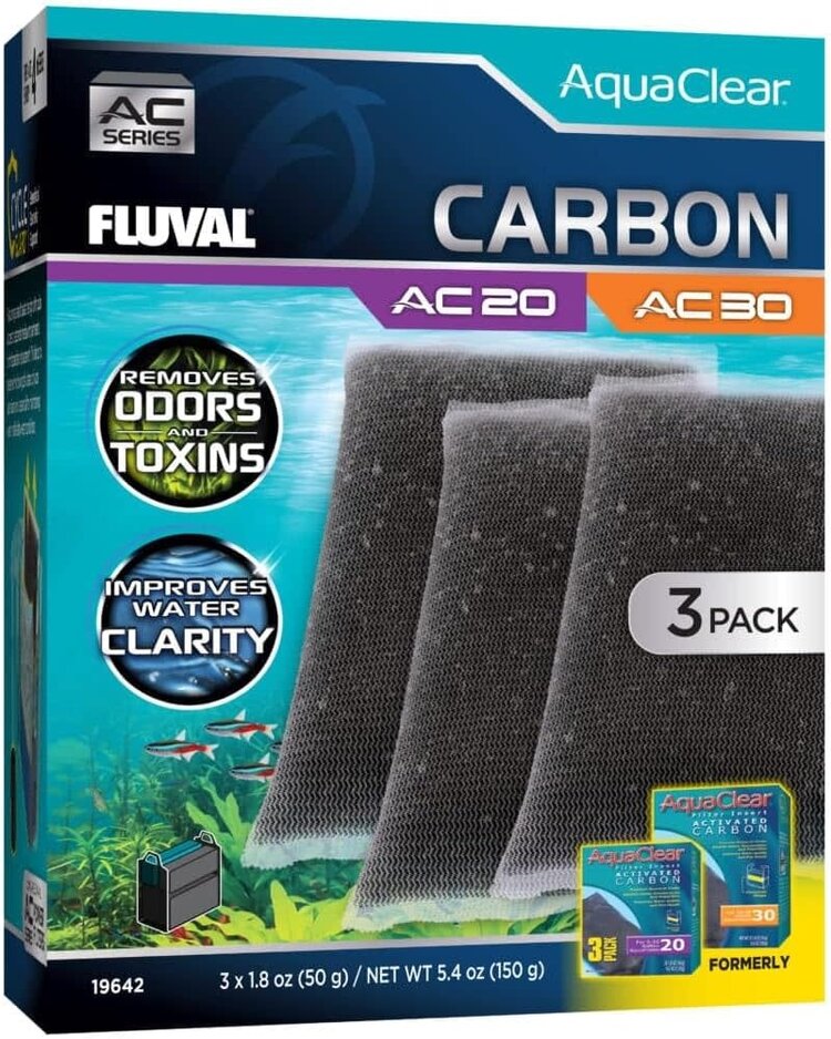 Hagen Fluval Ac20/30 Active Carbon Insert 3pk