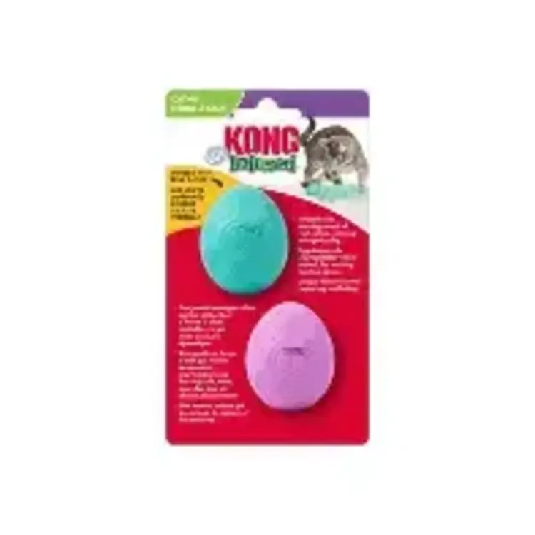 Kong In fused Catnip Egg 2pk