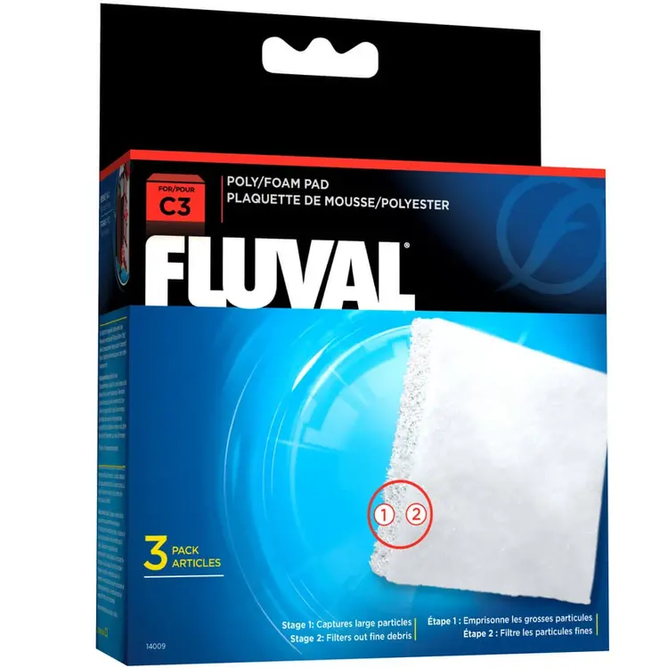 Fluval Fluval C3 Poly Foam Pad 3pk