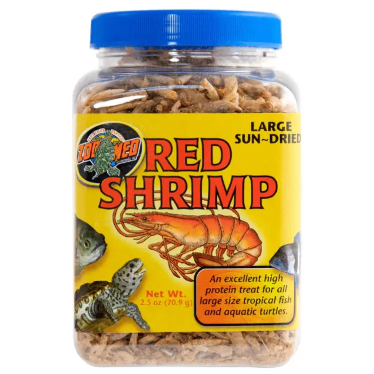 ZOO MED LARGE SUN-DRIED RED SHRIMP .5 OZ