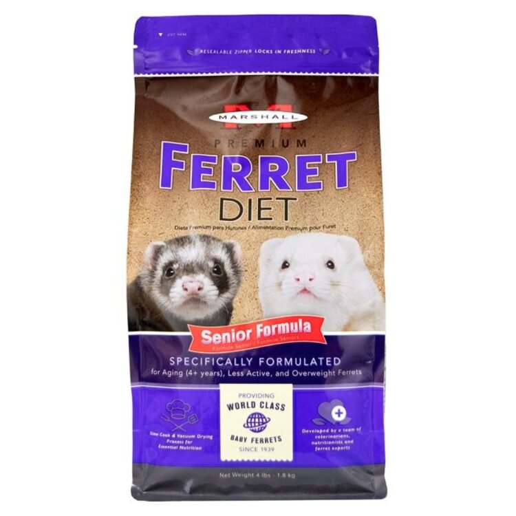 Marshall  Pet MP Senior Ferret Food Diet 4#