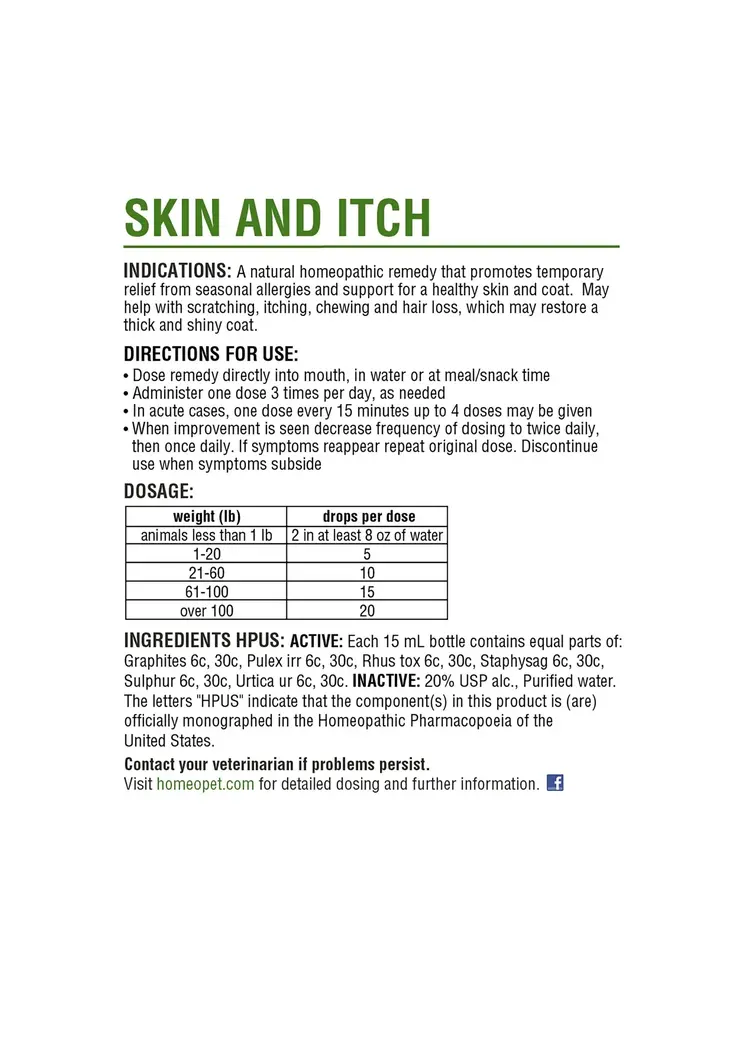 homeopet HP Skin & Itch