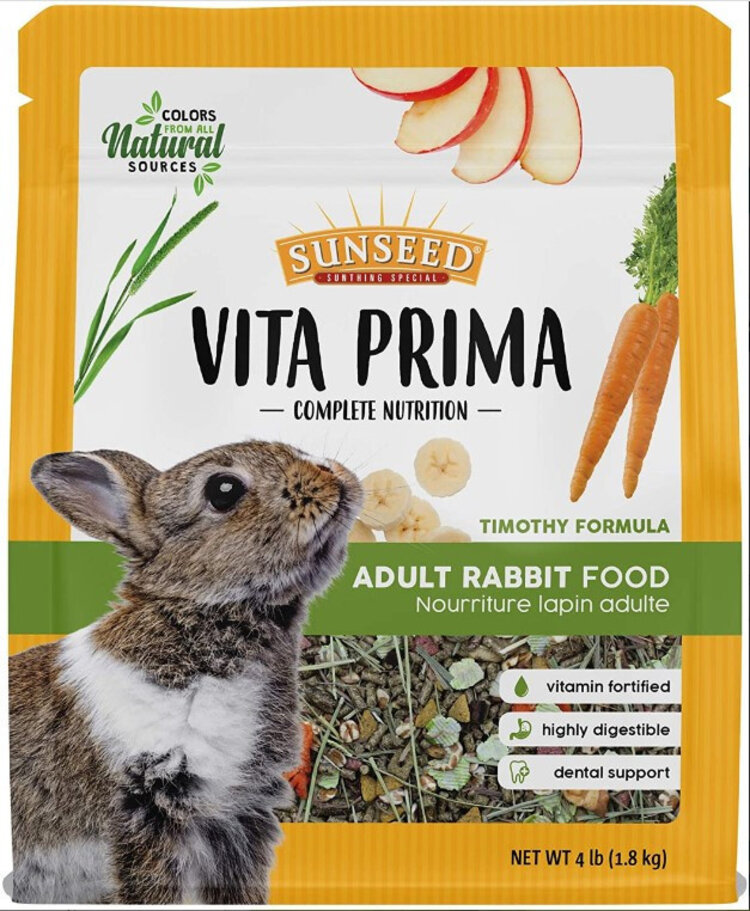 SUNSEED VITA PRIMA YOUNG RABBIT FOOD 4 LB