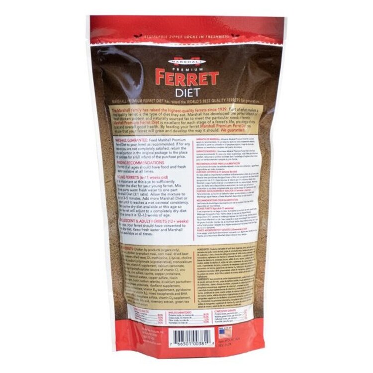 Marshall  Pet MP Prem. Ferret Diet 22oz
