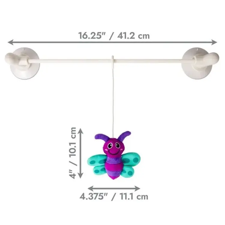 KONG COMPANY Kong Connects Glow Firefly Cat Purple Toy