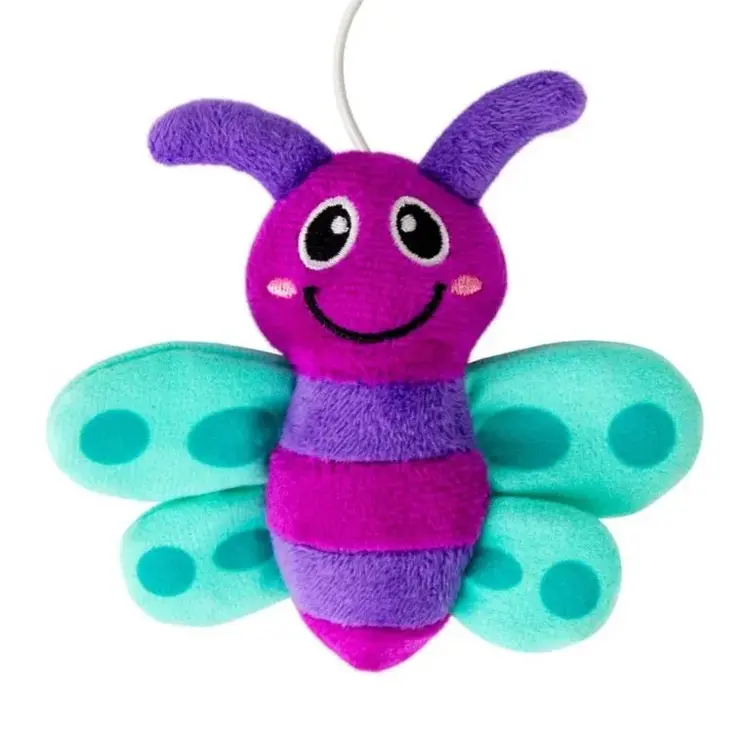 KONG COMPANY Kong Connects Glow Firefly Cat Purple Toy