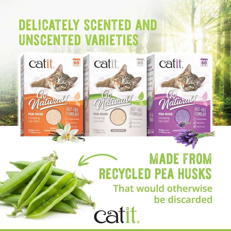 Catit Catit GoNatural Pea Husk Litter Natural