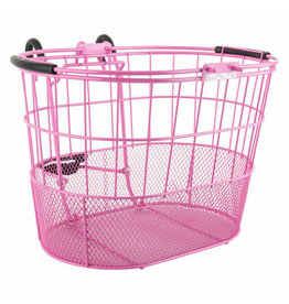 Sun Basket Ft Wire/Mesh Oval Pink Lift Off