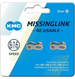 KMC Chain KMC Missing Link  7.3mm for 6,7,8 Speed Chains: Card/2